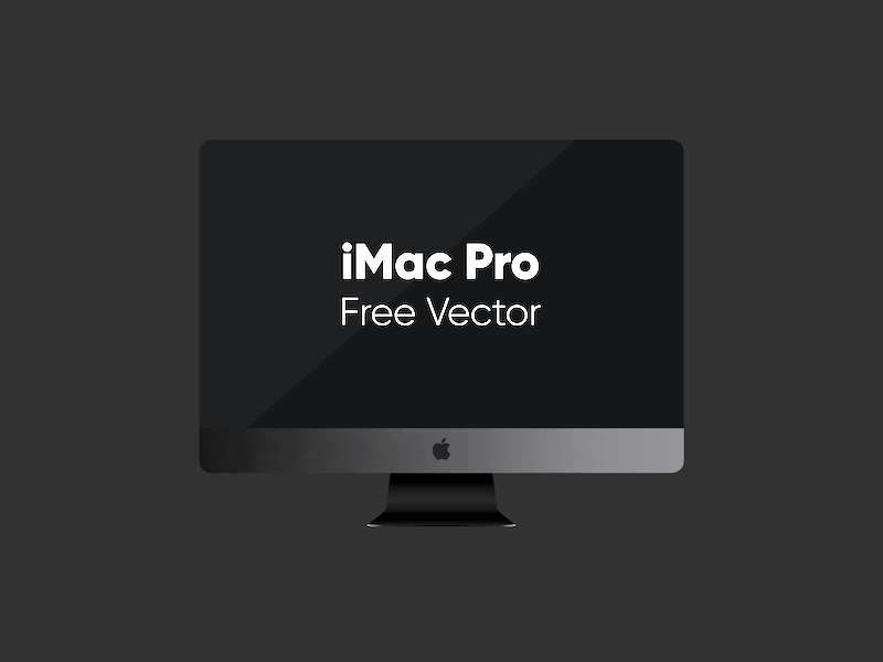 08fc59713e8f745325db9ec1cfb22039 - iMac Pro Vector Freebie