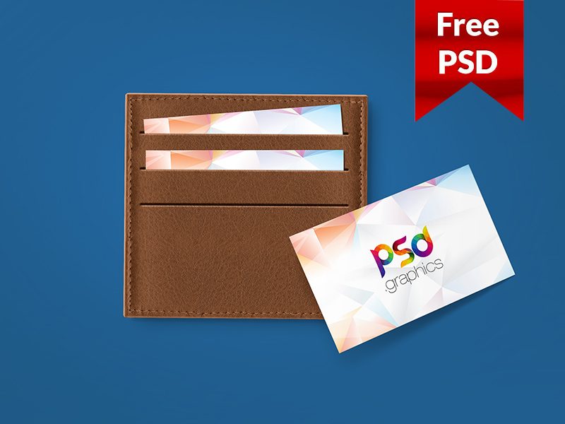 Download Business Card In Wallet Mockup PSD ⋆ BestMockup.com 👍