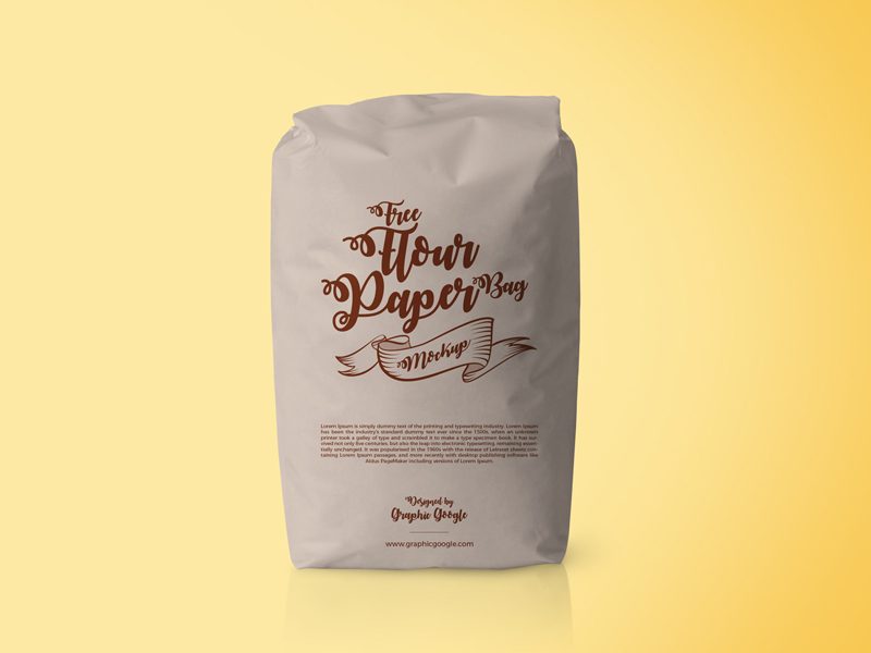 Download Free Flour Paper Bag Psd Mockup ⋆ BestMockup.com