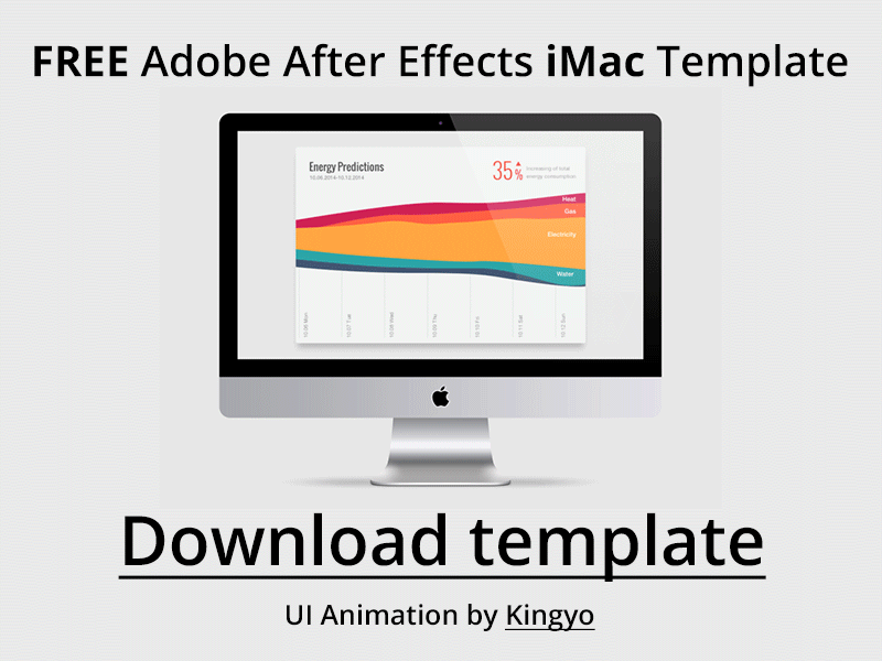 Download Free iMac After Effects Template ⋆ BestMockup.com 👍