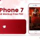 348bf8dbf7fa18c4b8b42154e3998d8b 80x80 - iPhone 7 Red Mockup Free PSD
