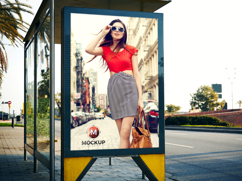 3ee4bc50922fb72393a70cad638acba7 - Outdoor Bus Stop Billboard Mockup For Advertisement