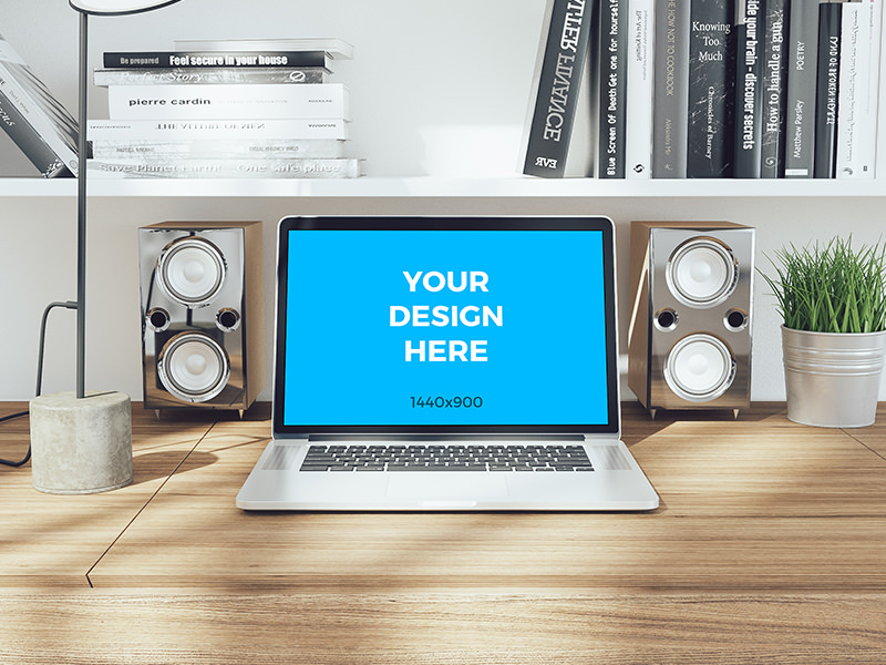 42227ae8a1af6250c4961efc9d0f8f0e - Free mockup - MacBook pro Retina on wooden table