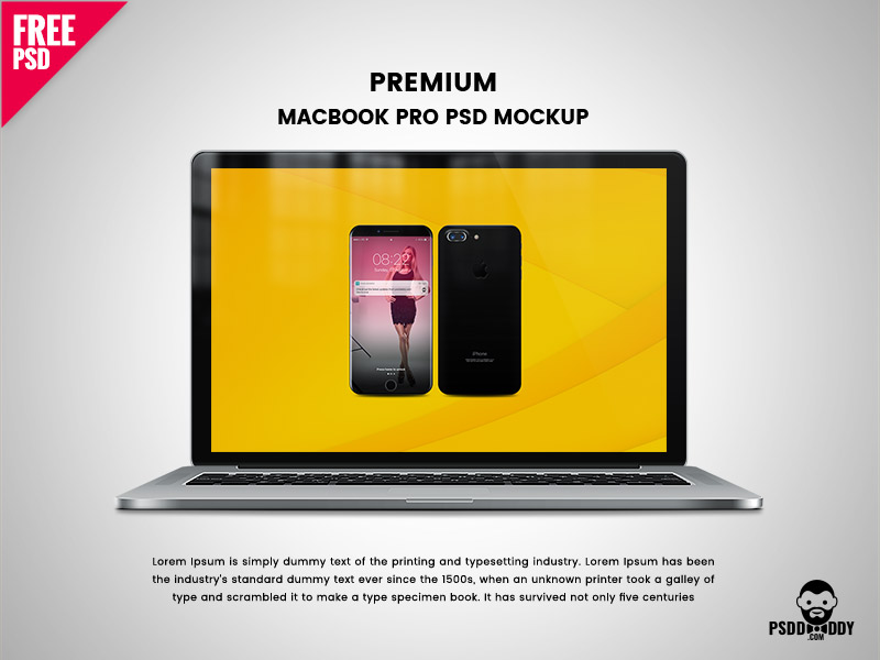 424eb86e8f49e1df5a5b23102918e320 - Download Premium Macbook Pro PSD Mockup
