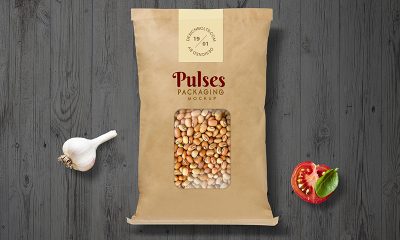 48b8562abba4456a94dd9af929051d46 400x240 - Free Pulses Kraft Paper Pouch Packaging Mockup PSD