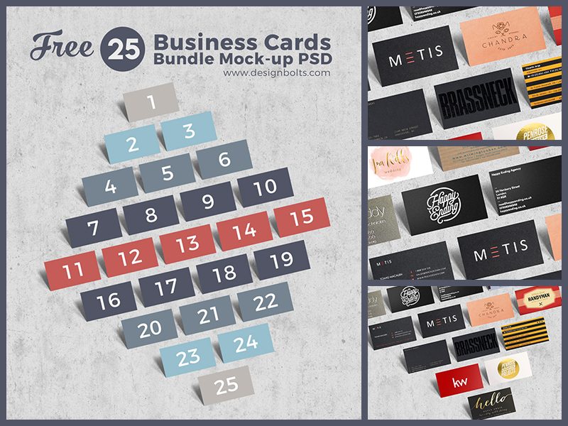 663db417ca6188fd526a05dc17bfa2bd - Free Business Cards Bundle Mock-up PSD