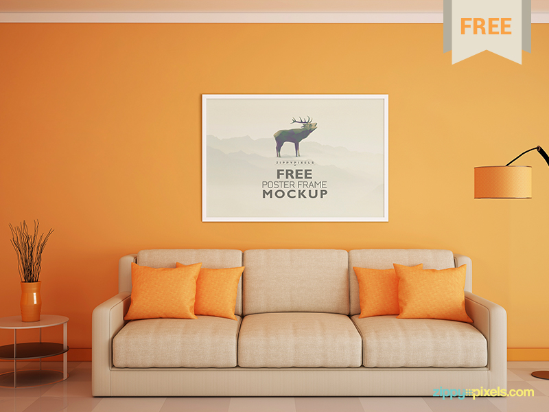 6c94307d94f588aac1f792bf32edeac9 - Free Poster and Photo Frame Mockup