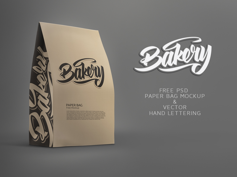 811031b4809c4c0728a8effbbeac5c33 - Free Paper Bag Mockup and Free Bakery Lettering