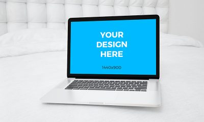 bad88e4a416b1fce06012622c855a7eb 400x240 - Free mockup - MacBook Pro Retina on the bed