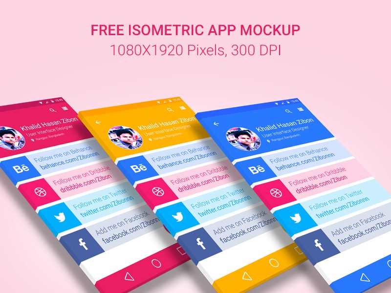c2c62c25a0c9ba00bd918304f96b4574 - Free Isometric App Mockup
