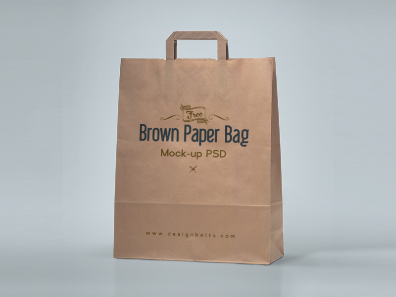 dcd6f9ea7c28810b7140c132b947cc70 - Free Brown Paper Shopping Bag Packaging Mock-Up Psd