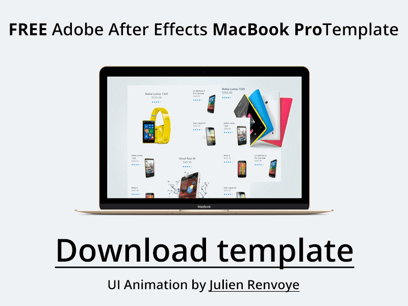 Download Free Macbook Pro After Effects Template Bestmockup Com