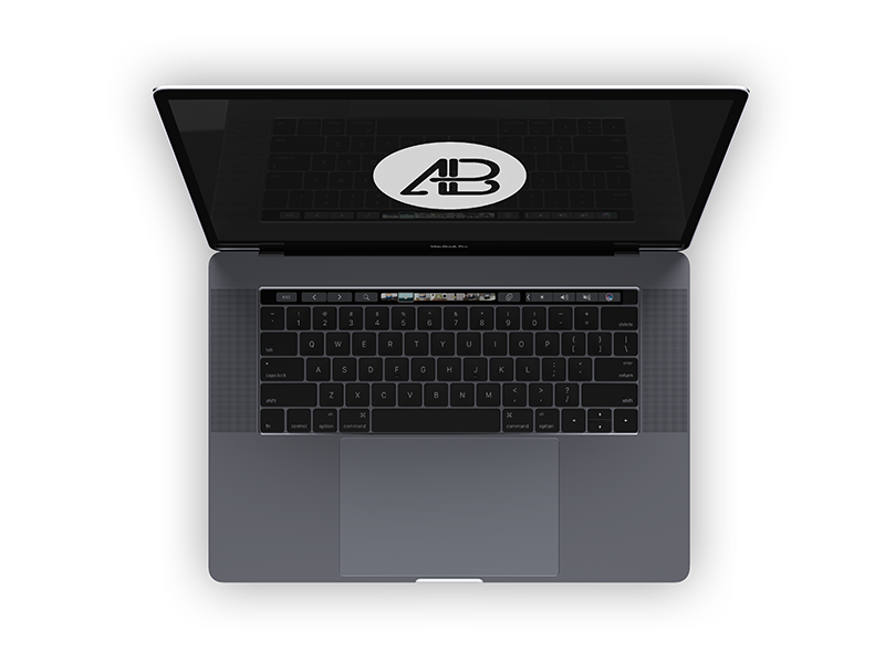 e8e61fe19841cc7d38a06a8a13b62c49 - Realistic 2016 Space Gray MacBook Pro Mockup Vol.4