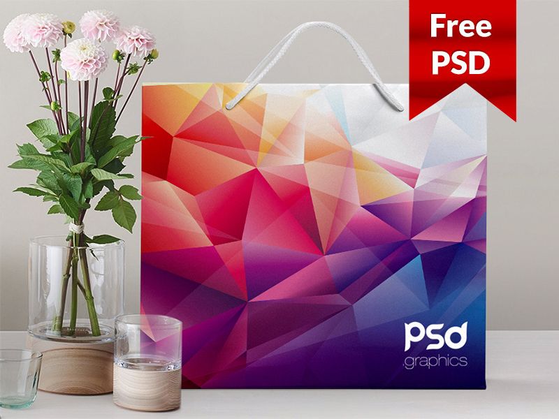 f01841958ef3f191b830ef189e2e37eb - Shopping Paper Bag Mockup Free PSD Graphics