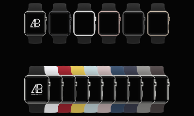 f7f2d785ebae845b89e16f467064975e 400x240 - Customizable Apple Watch Series 2 Mockup